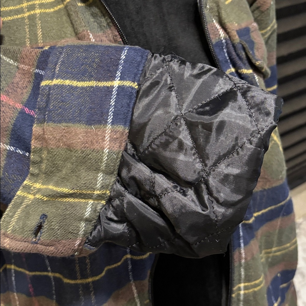 Northern Expedition Limited Men’s Green Plaid Heavyweight Zip Front Flannel MED - Picture 9 of 10